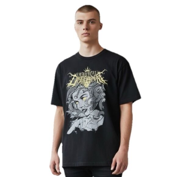 Visceral Disgorge Cattle Decapitation Men "Death Atlas" Death Metal Band Black L - Picture 2 of 9